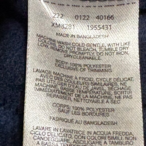 COLUMBIA Fleece Hooded Zip Jacket Sweatshirt Men's Size XL Navy Blue - Picture 9 of 10